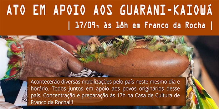 Ato em apoio aos Guarani-Kaiowá